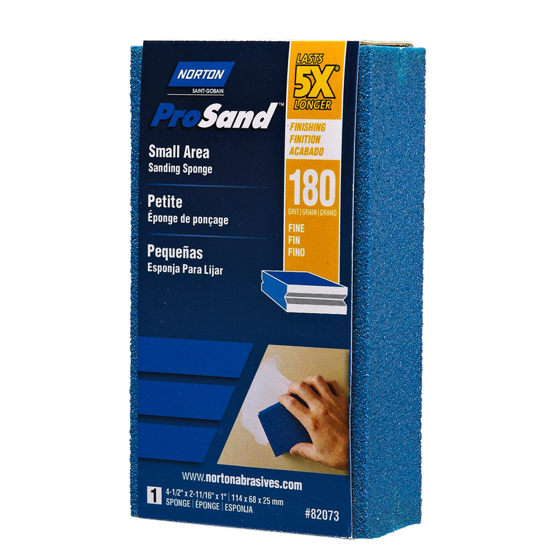 ProSand 5X Small Area Sanding Sponge - 2-11/16" x 4-1/2" - Grit:180 Grit